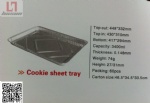 Aliminium foil cookie sheet
